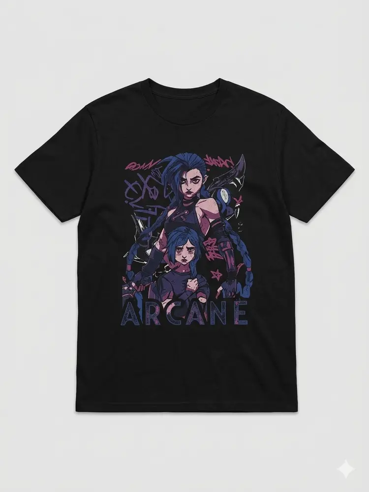 Oversized Tee — ARCANE (Sisters of Zaun)